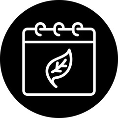 calendar glyph icon