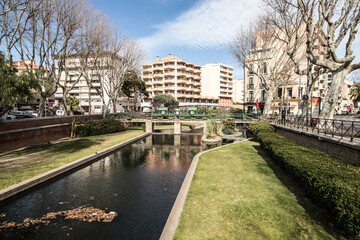 Les rives de la Bassa à Perpignan
