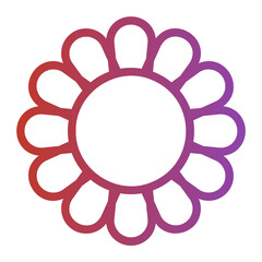 flower gradient icon