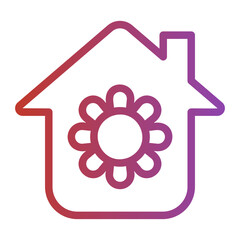 house gradient icon