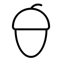 acorn line icon