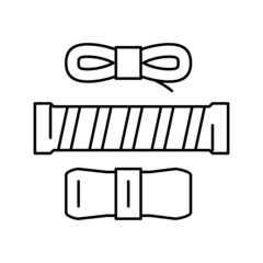 over grips tennis accessory line icon vector illustration