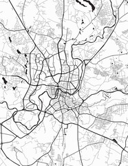 Fototapeta na wymiar Vilnius City Map
