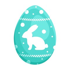 Colorful Easter egg. Vector illustration of Easter eggs collection on a white background. A hand-drawn pattern is a cute decoration, for the concept of the Easter holiday.