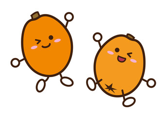 びわ　キャラクター　線あり