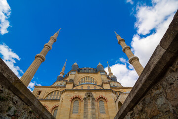 Fototapeta na wymiar Islamic architecture. Selimiye Mosque in Edirne Turkey