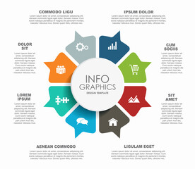 Infographic design template with place for your data. Vector illustration.