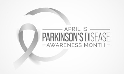 Parkinson's Disease awareness month is observed every year in April, is a brain disorder that leads to shaking, stiffness, and difficulty with walking, balance, and coordination. Vector illustration