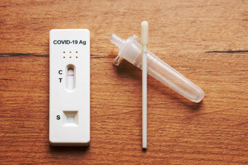 Negative Antigen Rapid Test for Coronavirus.