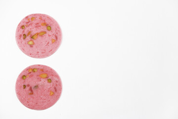 meat sausage with pieces of olives