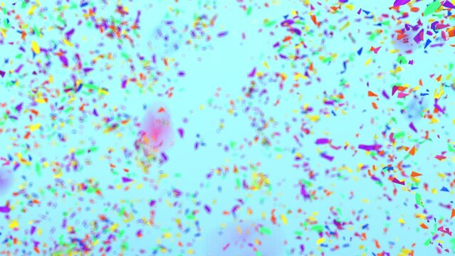 4k video colorful confetti, prores 4444
