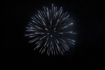 fireworks in the night sky