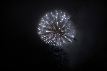 Obraz premium fireworks in the night sky
