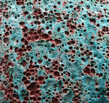 glasierte keramische Oberfl&auml;che - glazed ceramical surface