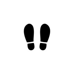 Footprints signs simple design vector
