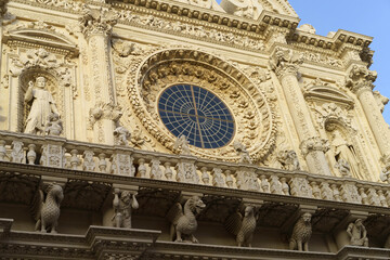 Fototapeta premium Lecce: Santa Croce church, in Baroque style