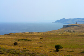 Obraz premium Coast of Salento near Otranto and Leuca at summer