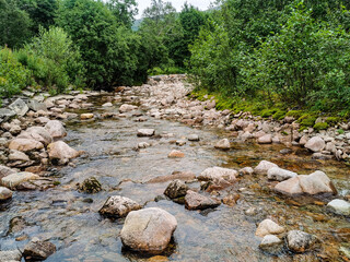 river in the forest , image taken in Norway, Scandinavia, North Europe