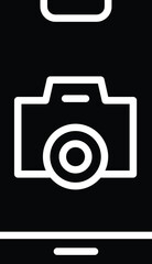 Camera Vector Icon Design Illustration
