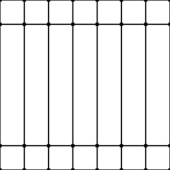 Black and white crossed thin lines. Seamless repeat pattern with squares. Editable vector background.