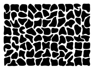 Set of simple vector figures and elements, colored blocks and stones