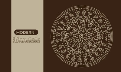 Modern Unique Professional Vector Luxury Mandala Design Or a Esthetic Pattern.  Luxury Mandala Design Easy to Use a Product Cover Or a Background.