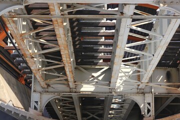 overhead steel bridge