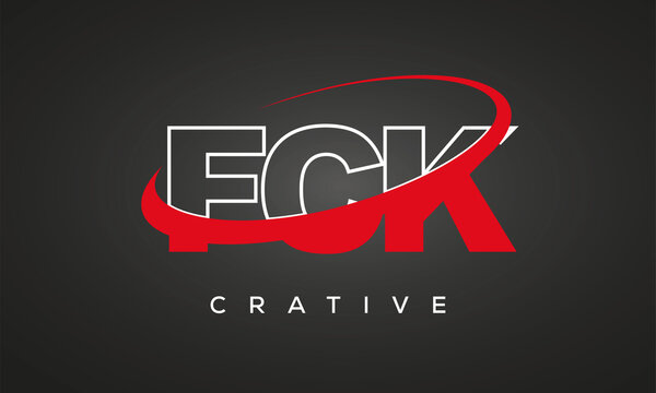 FCK letters creative technology logo design
