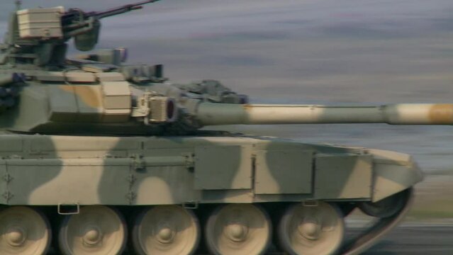 Russian tank training ground. It moves so fast, turning the tower on the move.
