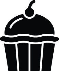 Cupcake Vector Icon Design Illustration