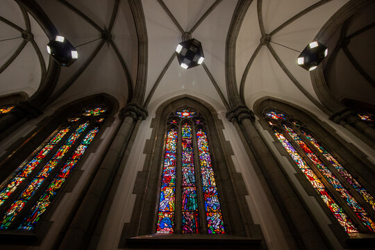 S&atilde;o Paulo, Brasil: Interior da Catedral da S&eacute;, no centro de S&atilde;o Paulo