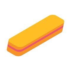 Eraser  flat icon.