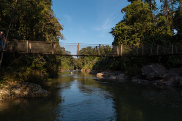 Fototapeta na wymiar Corupá, Santa Catarina, Brasil: Rio Vermelho na região norte catarinense