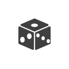 Dice vector icon