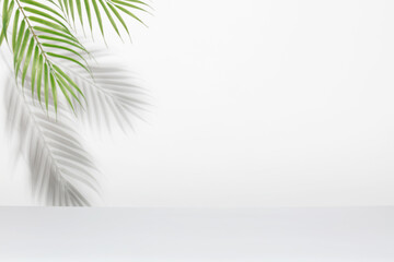 Fototapeta na wymiar Creative layout made of colorful tropical leaves on white background
