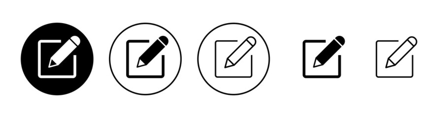 Edit icons set. edit document sign and symbol. edit text icon. pencil. sign up