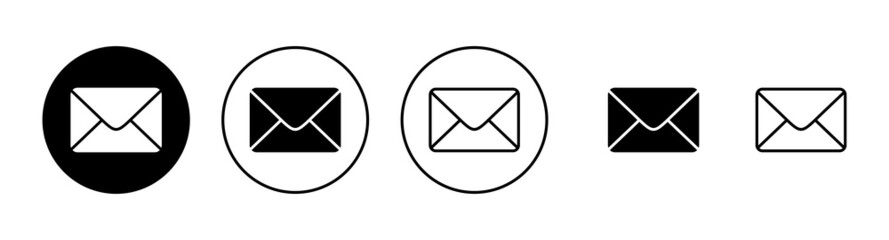 Mail icons set. email sign and symbol. E-mail icon. Envelope icon - obrazy, fototapety, plakaty