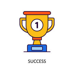 Success Vector Filled Outline Icon Design illustration. Fintech Symbol on White background EPS 10 File