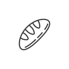 Loaf bread line icon