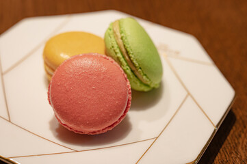 	三種類のマカロン