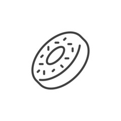 Donut line icon