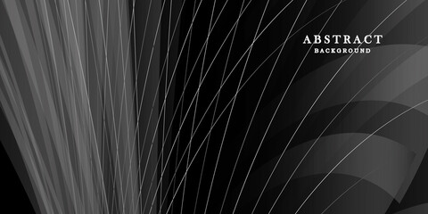 Naklejka premium Modern black and white background design