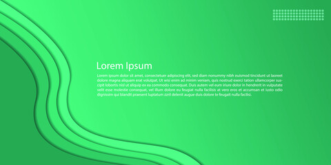 simple web banner papercut design