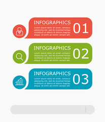 Business infographic Vector with 3 steps. Used for presentation,information,education,connection,marketing, strategy,technology,learn,creative,growth,stairs,idea,flow,mobile,smartphone,phone,work.
