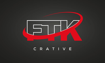 FTK letters creative technology logo design