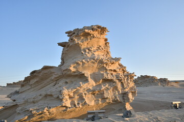 Fossil dunes in Al Wathba, UAE