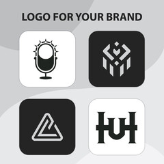 simple logo brand cartoon vector icon illustration logo mascot hand drawn concept trandy cartoon	