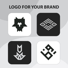 simple logo brand cartoon vector icon illustration logo mascot hand drawn concept trandy cartoon	