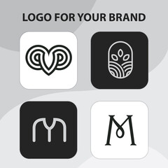 simple logo brand cartoon vector icon illustration logo mascot hand drawn concept trandy cartoon	