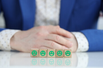 Obraz premium Positive quality recommended reviews of business services